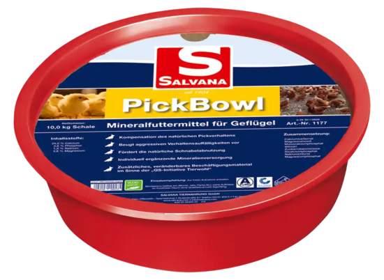 SALVANA PICKBOWL minerālvielu papildbarības bļoda